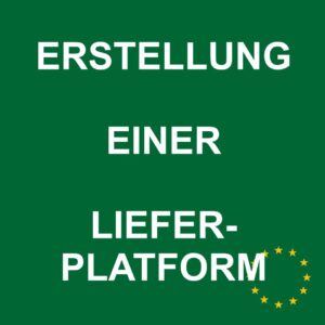 Erstellung einer Lieferplattform