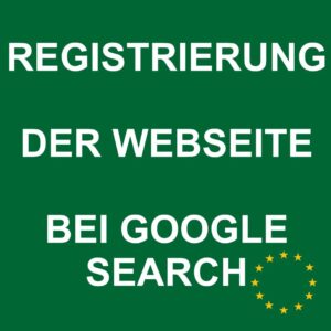 Registrierung der Webseite bei Google Search